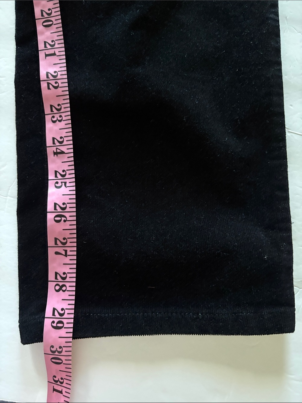 Talbots Black Corduroy High Waist Straight Leg Jeans Size 16W - Picture 9 of 9